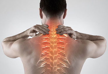 Patient experiencing upper back pain following an auto accident
