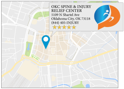 OKC Spine and Injury Relief Center's location on google map
