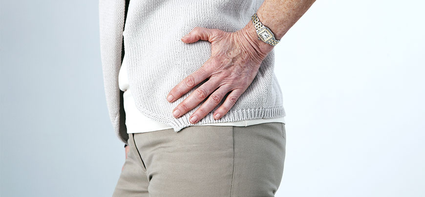 Patient experiencing hip pain following an auto accident